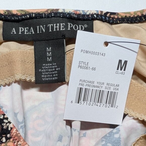 A Pea in the Pod Maternity Swimsuit One Piece Women Medium Floral Beach Swim - Picture 3 of 8